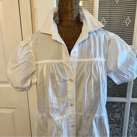 Thursdays Cotton Poplin Tiered Tunic/Dress , Sz S - Picture 4 of 9